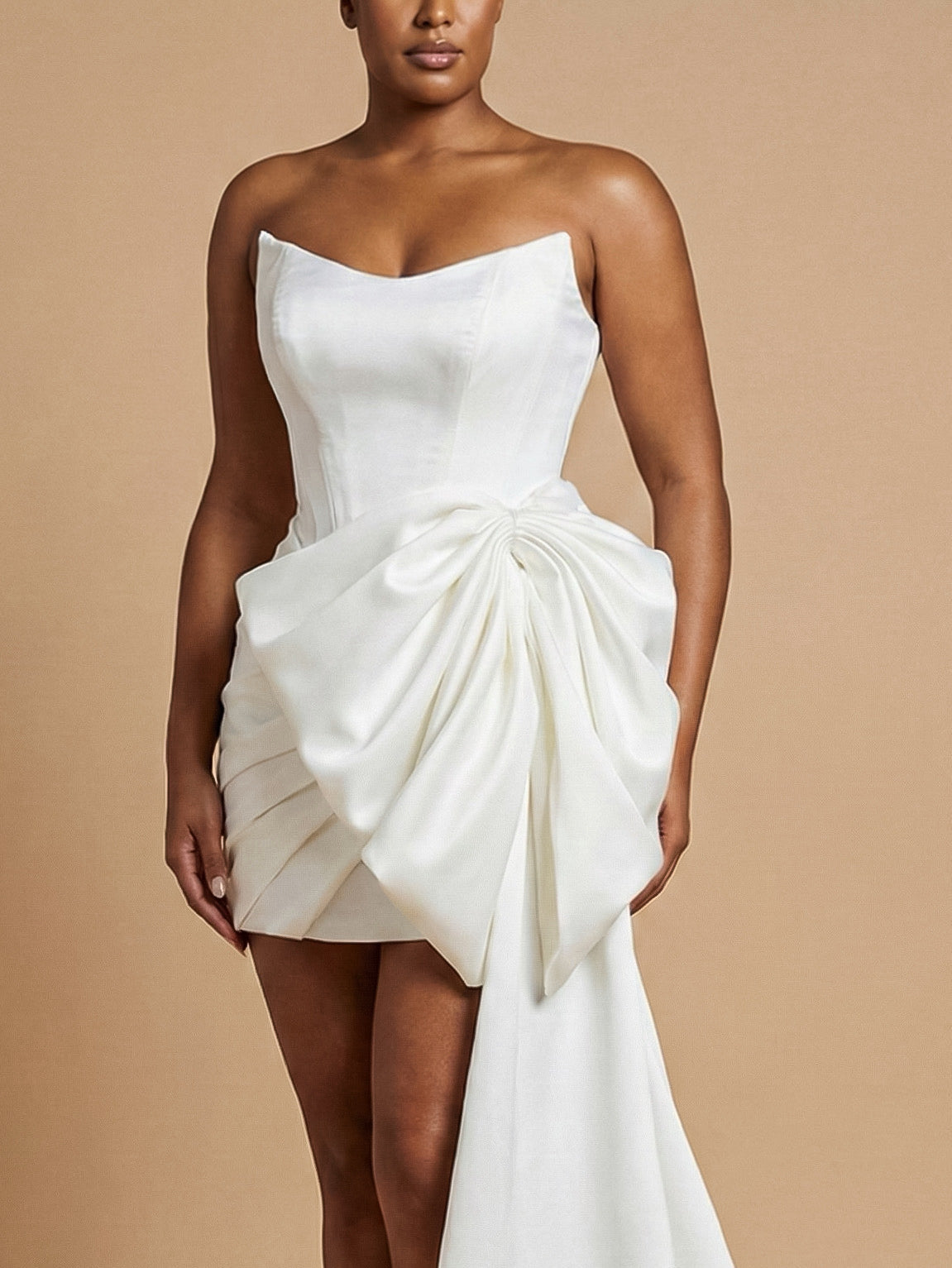The Ra bow dress Black and wine / S