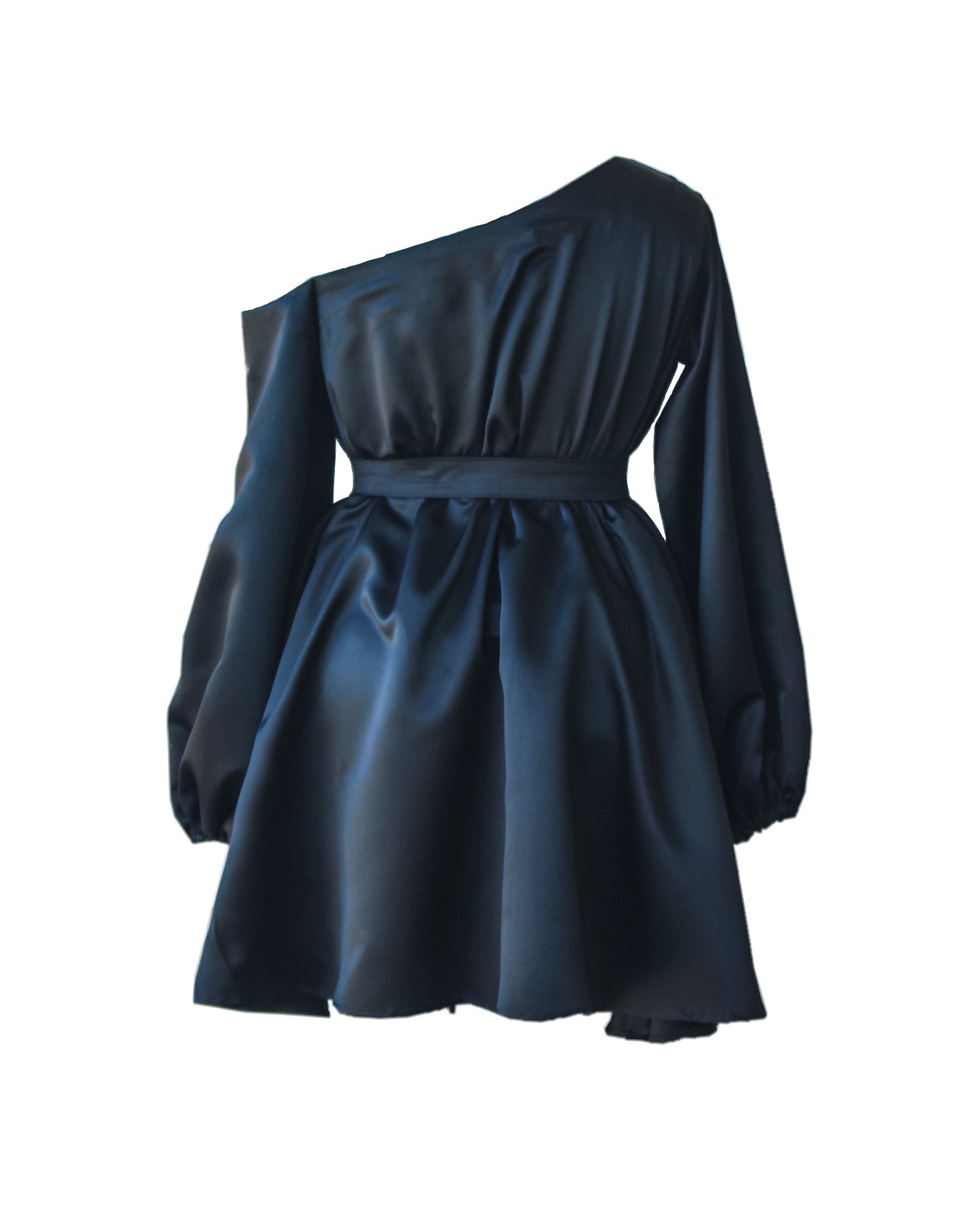 Mono strap off shoulder short dress