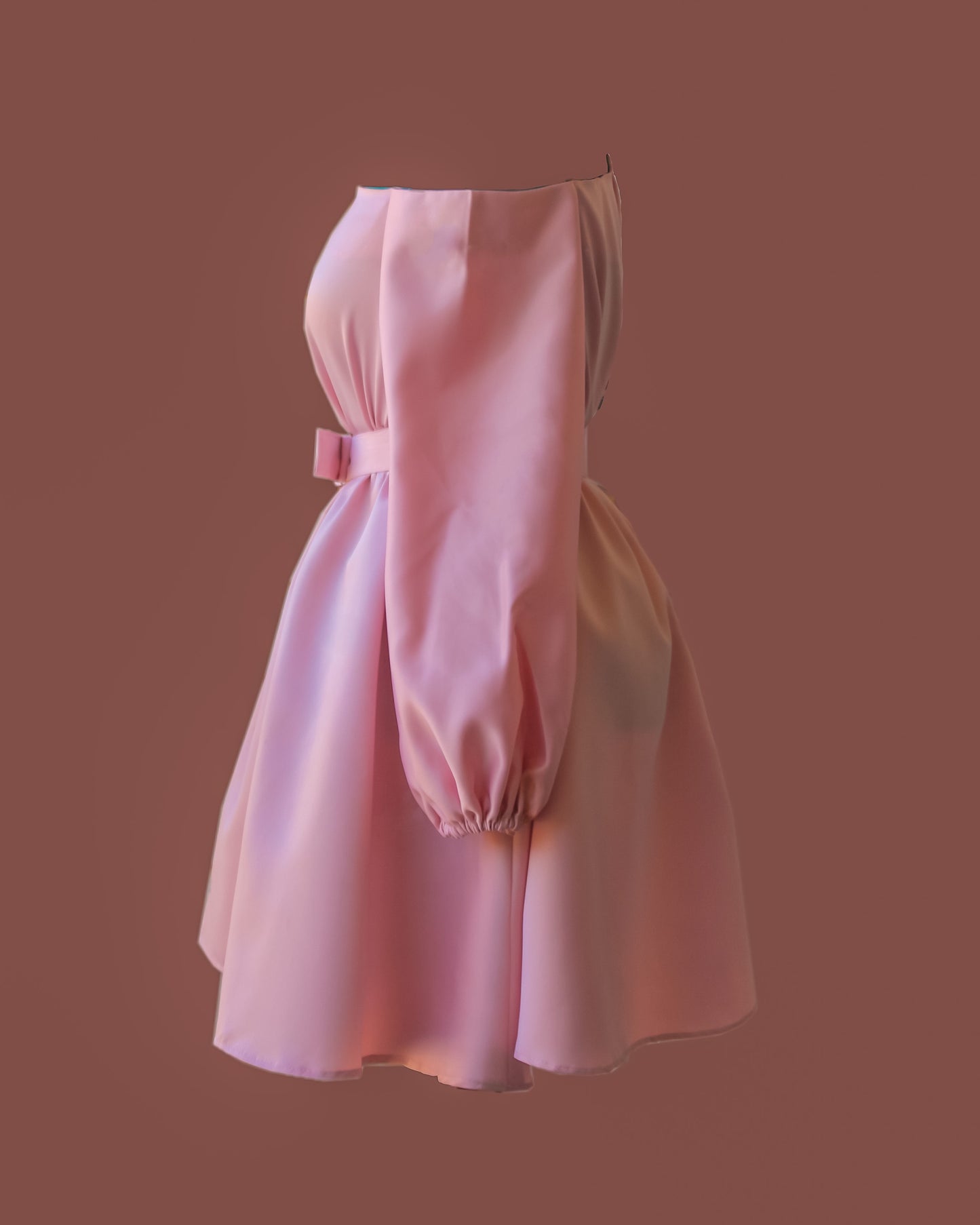 Mono strap off shoulder short dress