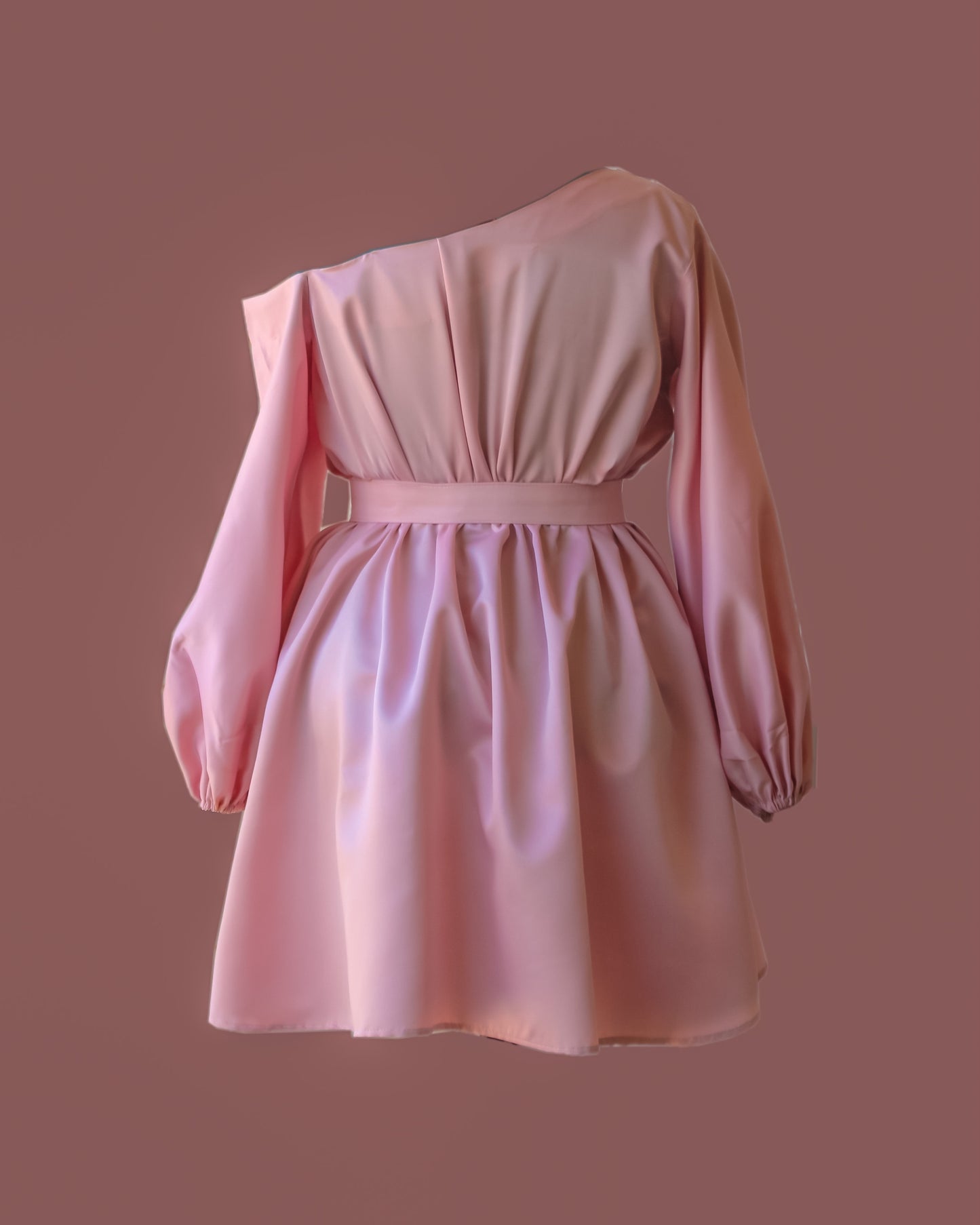 Mono strap off shoulder short dress